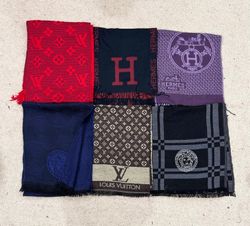 #VV197 Luxury Scarves: LV, Gucci, Versace, Hermes ..