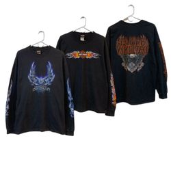 Harley Davidson Long-Sleeve T-Shirts - 50 Pieces