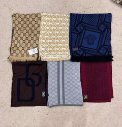 #VV207 Luxury Scarves: LV, MK, Gucci, Versace, Dol..