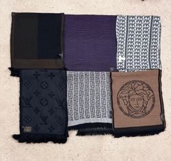 #VV208 Luxury Scarves: LV, MK, Gucci, Versace, Pra..