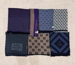 #VV209 Luxury Scarves: LV, MK, Gucci, Versace, Her..