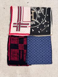 #VV212 Luxury Shawls: Chanel, Gucci, Hermes, LV, F..