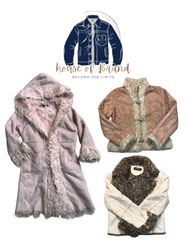 Y2k long and short shearling coats