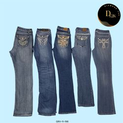 Trendy Y2K Flare Denim Jeans (GRV-11-196)