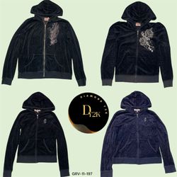 Juicy Couture Y2K Hoodie – Classic Velour Tracksui..