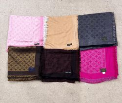 #VV261 Louis Vuitton & Chanel Shawls 13 PCs