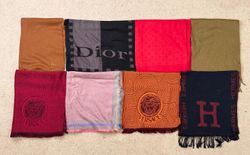 #VV262 Luxury Scarves & Shawls: Versace, Dior, Her..