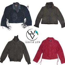 Mezcla de chaquetas de ante Y2K