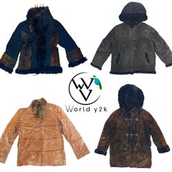 Chaqueta de ante con pelo para O/I