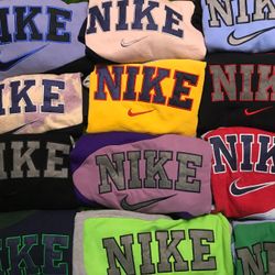 Vintage Nike Rework Style Spell Out Sweatshirts - ..