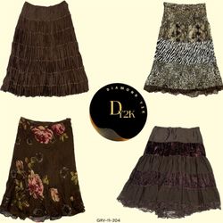 2000s Inspired Brown Poly Skirt - Timeless Y2K Loo..