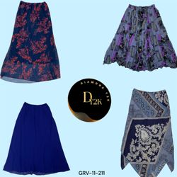 Blue Y2K Aesthetic Skirt – Lightweight Polyester F..