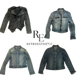 Y2K Denim Unique Jacket (RE-198)