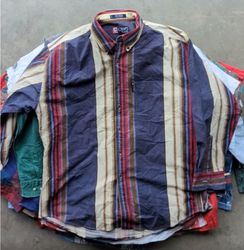 Vintage 90s Stripe Pattern Shirts