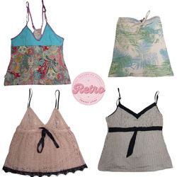 Top Cami in Stile Y2K Italiano: 10 Pz