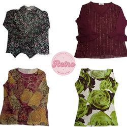 Tops Vintage Vibes: 10 Pz