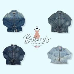 Straight Fit Y2K Blues Denim Zipper Jacket  - 12 P..