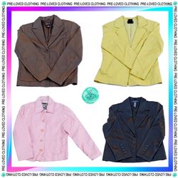 Y2K leather blazer jackets