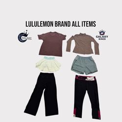 LULULEMON BRAND ALL ITEMS