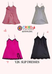 CR2893 Y2K Slip Dresses - 12 Pcs
