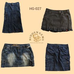 Y2K gemischte Fracht-Denimröcke (HG-027)