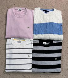 #VV334 Lacoste & Tommy Hilfiger Sweaters 20 PCs