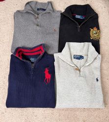 #VV349 Ralph Lauren 1/4th Zip Sweater 20 PCs