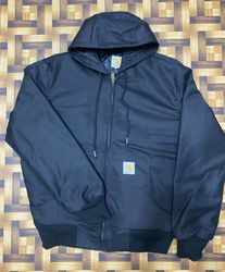 Vintage carhartt rework style black jacket