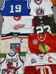 NFL NHL NBA MLB  Sport Jersey's 50 pcs