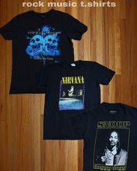 Camisetas de rock auténticas 15 pcs