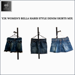 Y2K WOMEN'S BELLA HADID STYLE DENIM SKIRTS MIX - 1..
