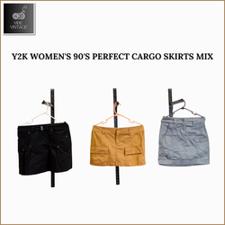 Y2K WOMEN'S 90'S PERFECT CARGO SKIRTS MIX - 09 PCS