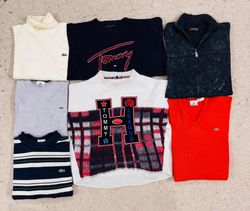 #VV377 Lacoste/Tommy Sweaters 25 PCs