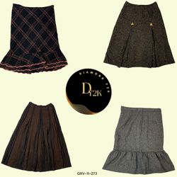 Vintage Y2K Wool Skirts – Warm and Trendy (GRV-11-..