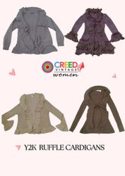 CR2974 Cardigans Volants Y2K - 12 Pcs