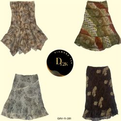 Y2K Coco Floral Skirt | Vintage Core Staple (GRV-1..