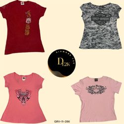 Camisetas Baby Vintage Y2K Harley Davidson – Ícone..