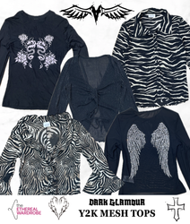 Dark Glamour y2k tops 50pcs