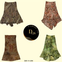 Vintage Y2K Earth Tone Skirts – Soft Neutrals (GRV..