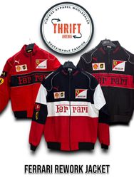 #VV424 Ferrari Rework Style Racing Jacket 20 PCs