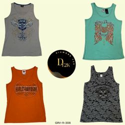 Y2K Harley Davidson Tops Croppeds – Retro Biker Ch..