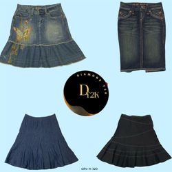 DKNY, YMI & More.. Retro Revival: Y2K Denim Midi P..