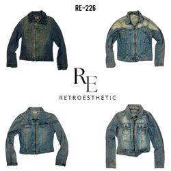 Y2K Einzigartiger Stil Denimjacke (RE-226)