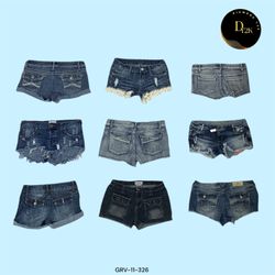 Y2K Vintage Denim Mini Shorts – Retro Summer Style..