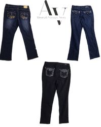 Y2k branded flared jeans 10 pcs