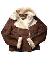 Y2k Suede Shearling Coats