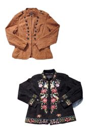 Y2k Suede Blazer Jackets.