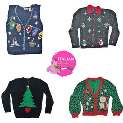 Vintage christmas sweater mix