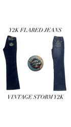 Y2K BRITNEY-ÄRA DENIM FLARED JEANS