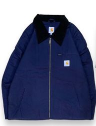 Carhartt Rework-Stil dunkelblaue Jacke